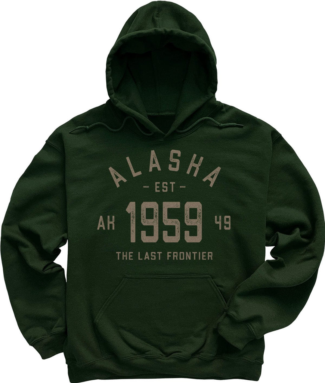 Forest Dark Green Vintage Alaska Sweatshirt
