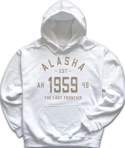 White Vintage Alaska Sweatshirt