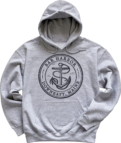 Vintage Antique Anchor Bar Harbor Maine Hoodie