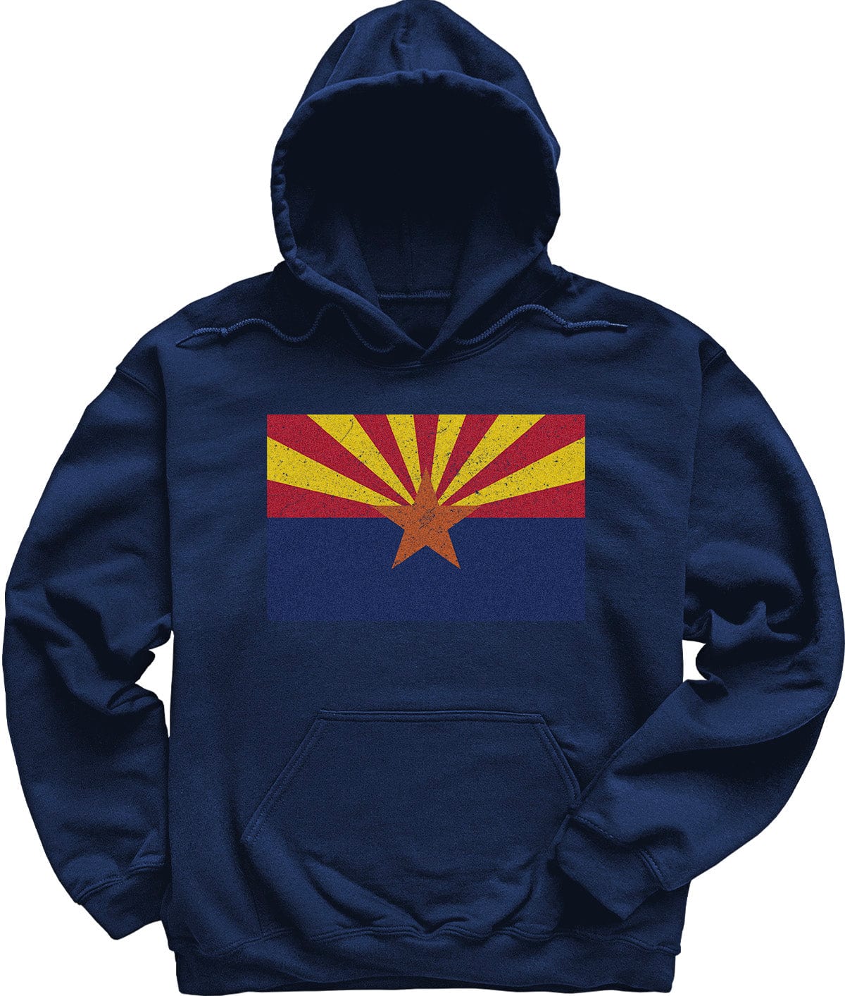 Navy Arizona Flag Hoodie Sweatshirt