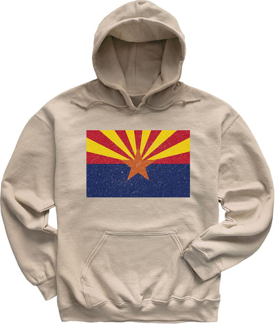 Sand Beige Arizona Flag Hoodie Sweatshirt