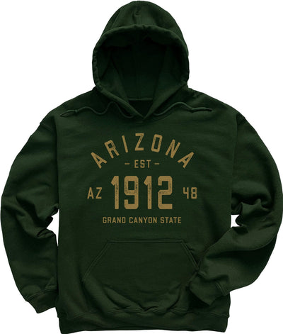 Forest Dark Green Vintage Arizona Sweatshirt