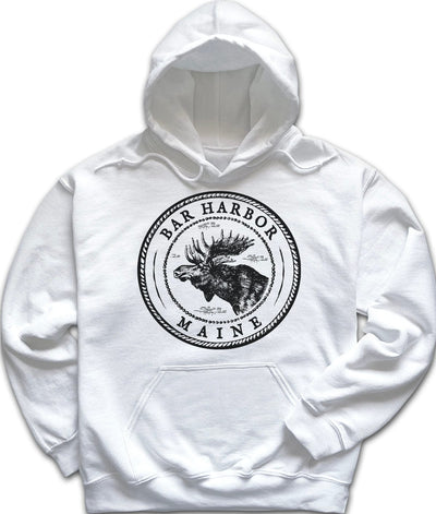 Vintage Bar Harbor Moose Hoodie