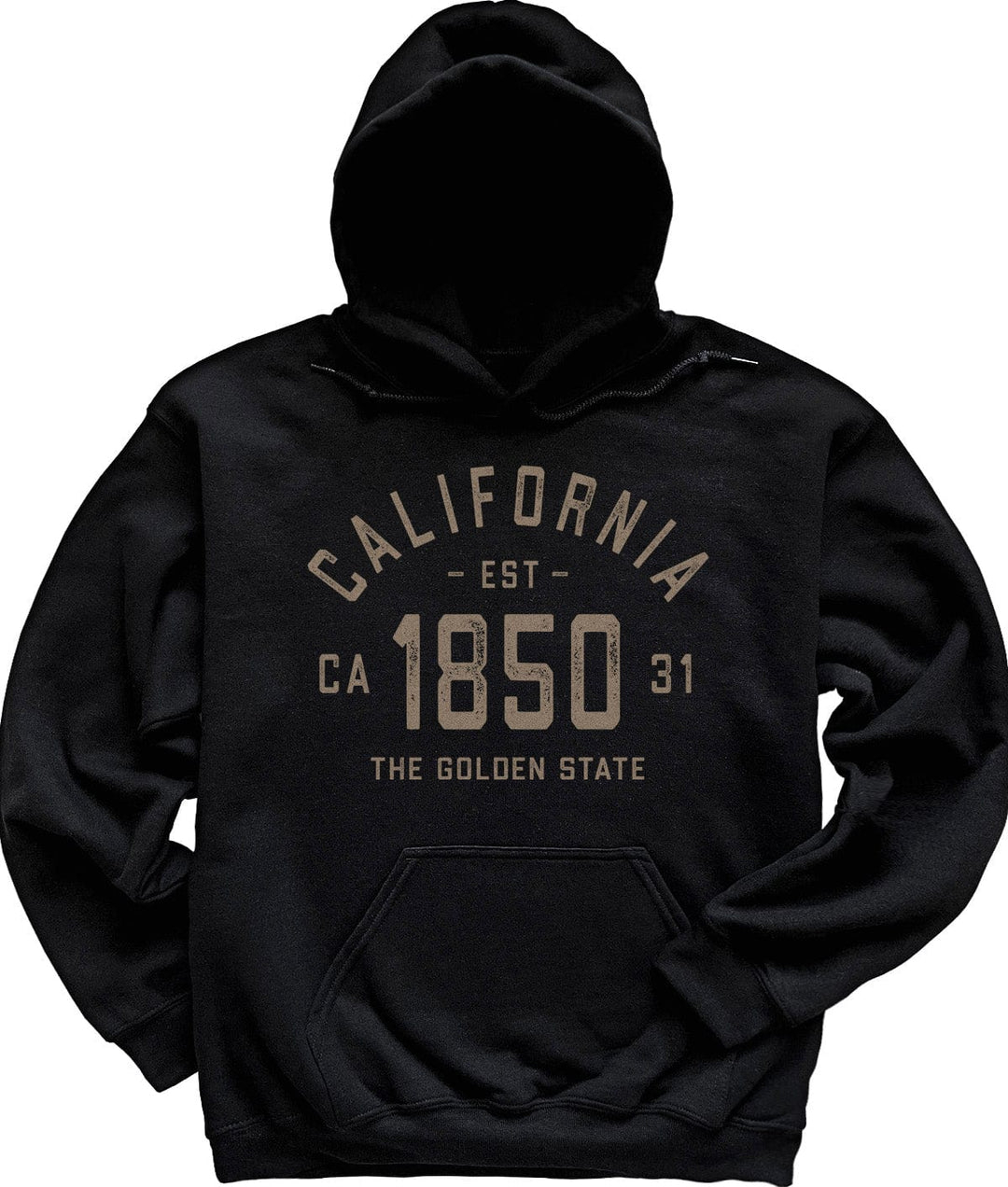 Black Vintage California Hoodie