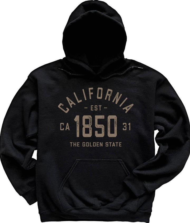 Black Vintage California Hoodie