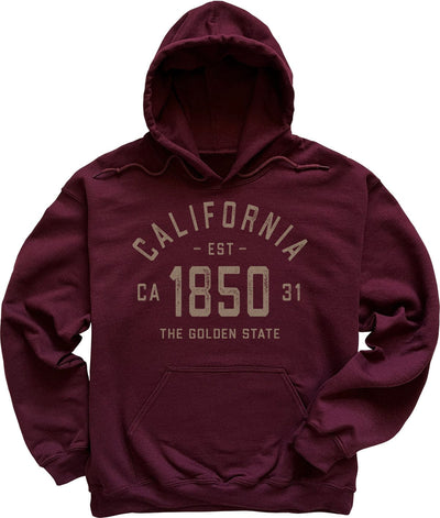 Maroon Vintage California Hoodie