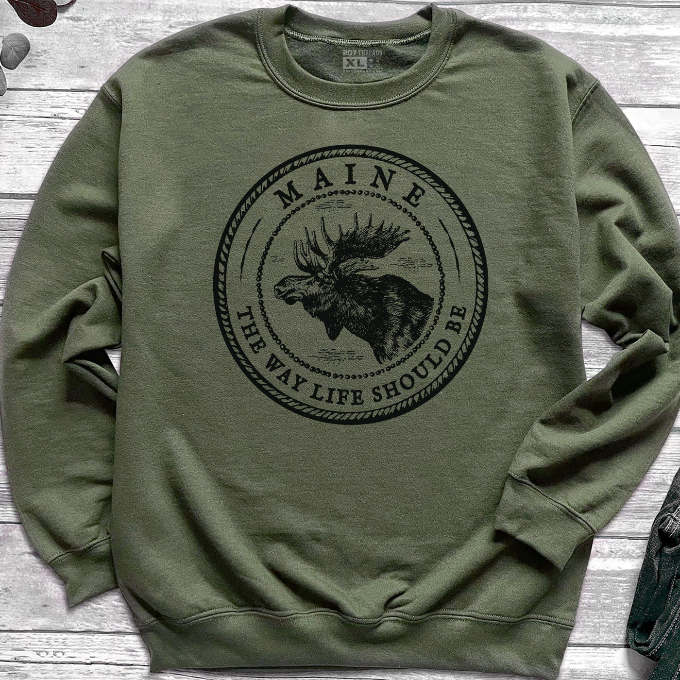 Vintage Maine Moose Sweatshirt