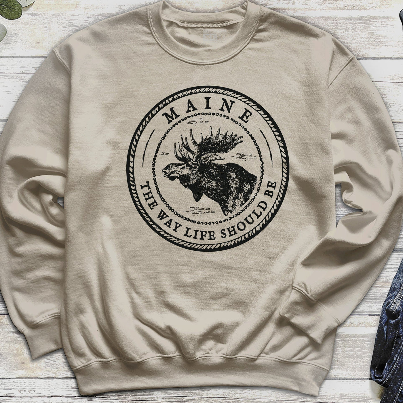 Vintage Maine Moose Sweatshirt