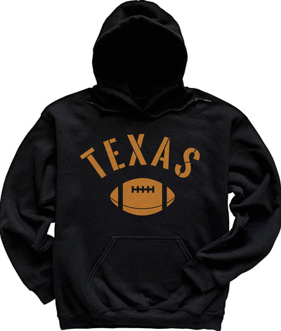 Black Vintage Texas Football Hoodie