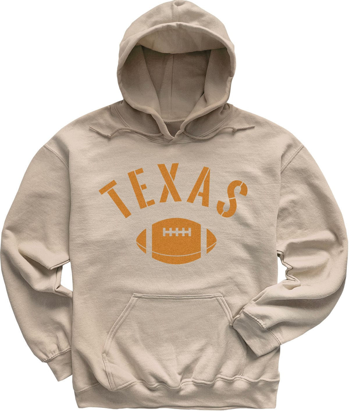 Sand Beige Vintage Texas Football Hoodie