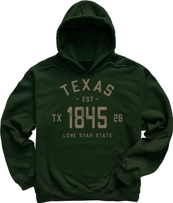 Forest Dark Green Vintage Texas Sweatshirt