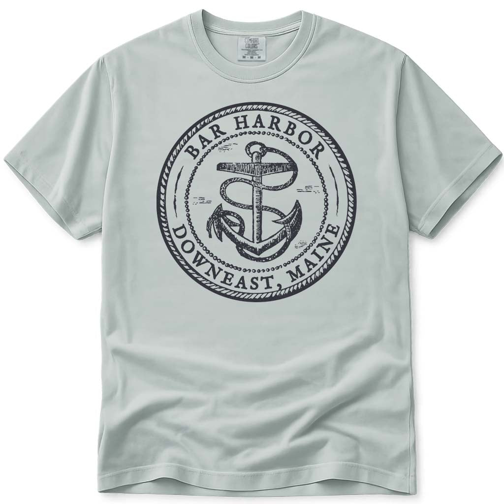 Vintage Antique Anchor Bar Harbor Maine T Shirt - Bay