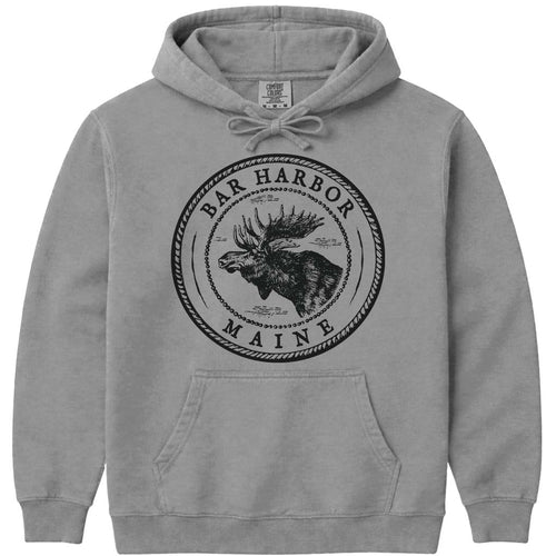 Vintage Bar Harbor Moose Hoodie