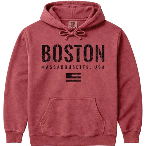 Vintage Boston Hoodie Sweatshirt