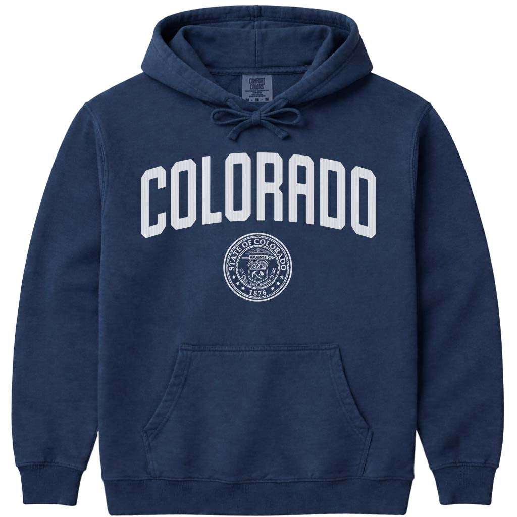 Vintage Colorado State Seal Sweatshirt - Navy