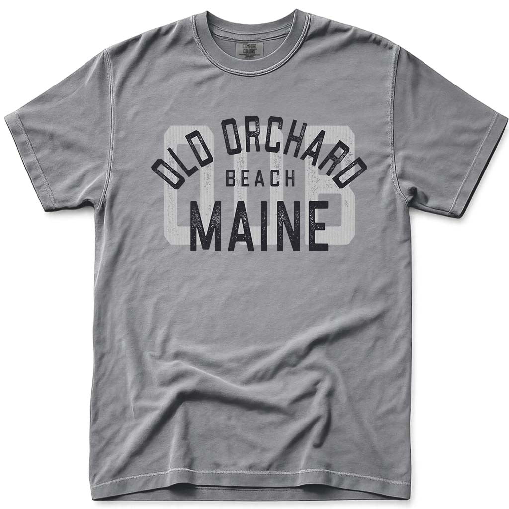 Vintage Maine OOB Retro Old Orchard Beach T Shirt - Grey