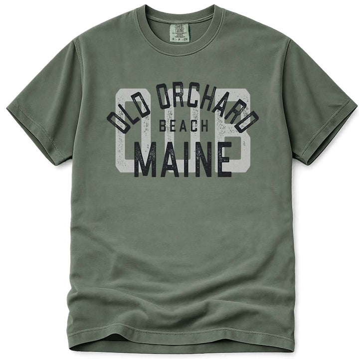 Vintage Maine OOB Retro Old Orchard Beach T Shirt - Moss