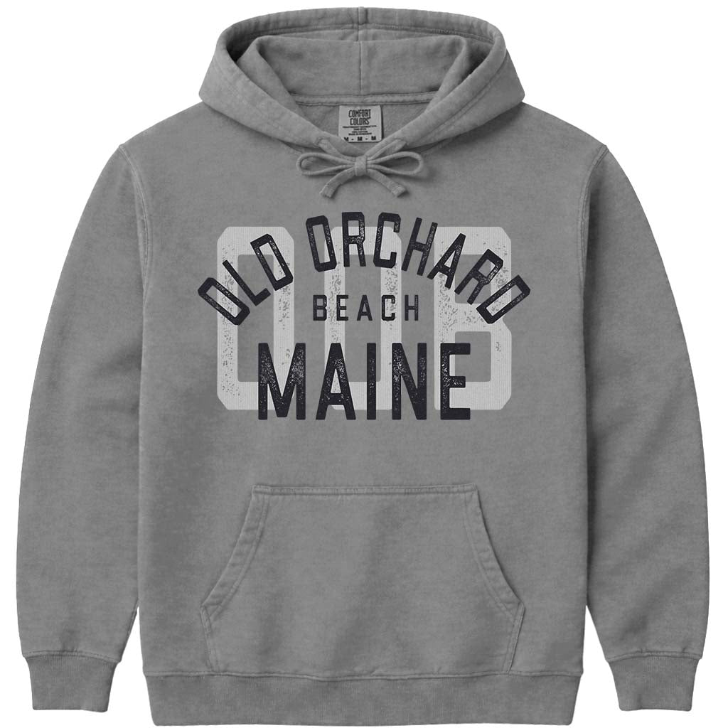 Vintage Maine Retro Old Orchard Beach Sweatshirt Distressed Heavy & Warm - Grey