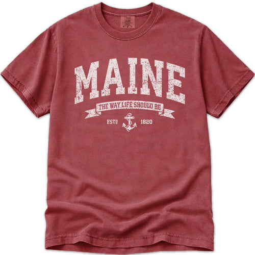 Vintage Maine T Shirt, The Way Life Should Be