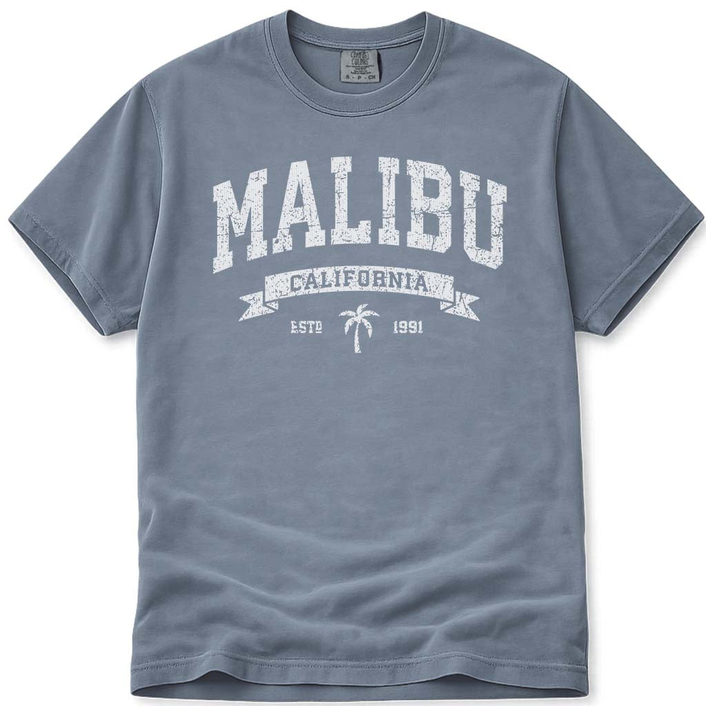 Vintage Malibu T Shirt - Blue Jean