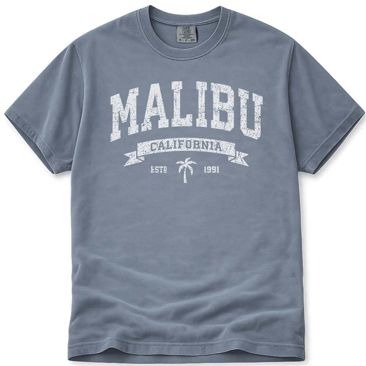 Vintage Malibu T Shirt - Blue Jean