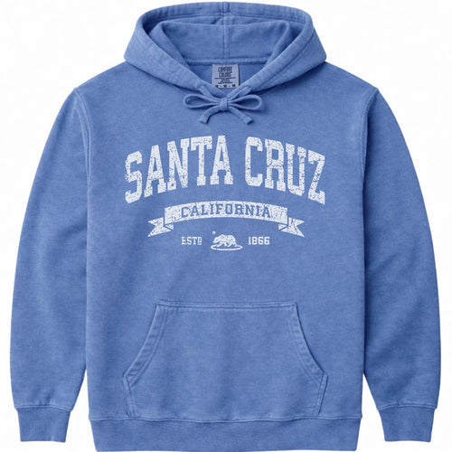 Vintage Santa Cruz California Hoodie Distressed Sweatshirt