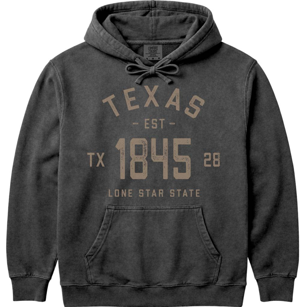Vintage Texas Hoodie Sweatshirt - Pepper