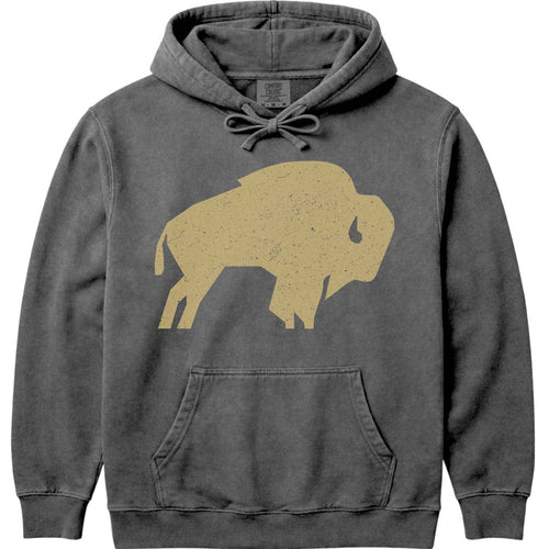 Vintage Black & Gold Buffalo Colorado Hooded Sweatshirt