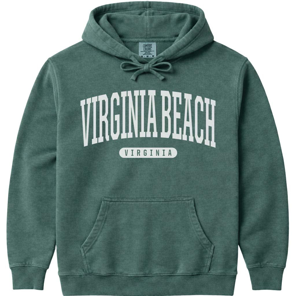 Virginia Beach Virginia Hoodie Sweatshirt - Blue Spruce