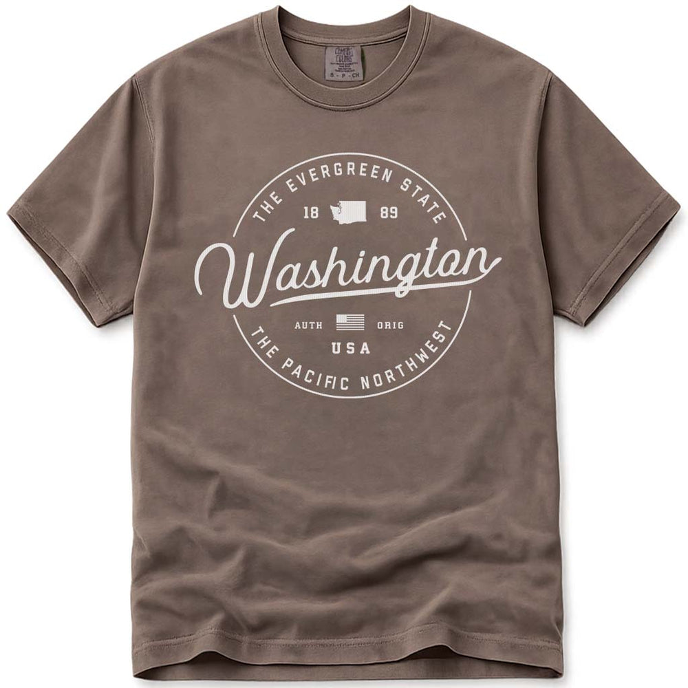 State of Washington T Shirt - Espresso