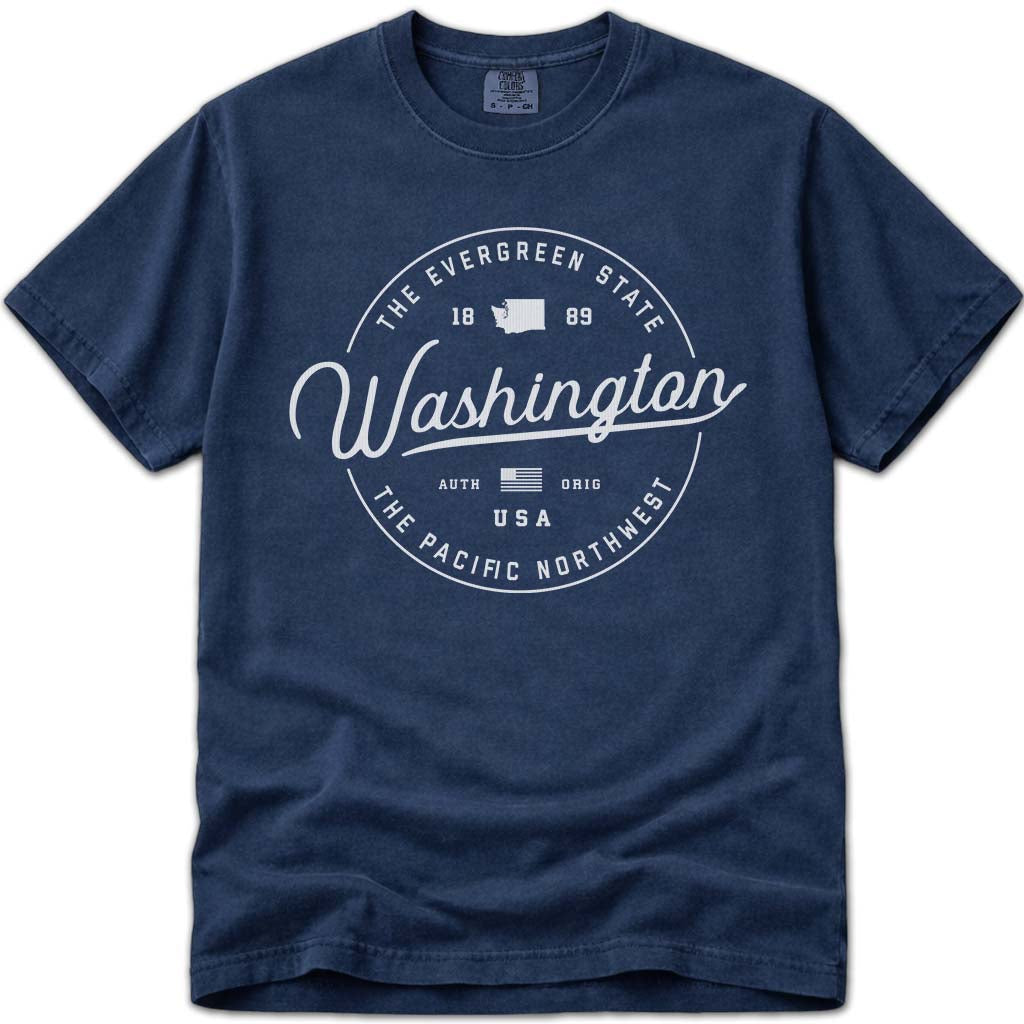State of Washington T Shirt - Navy