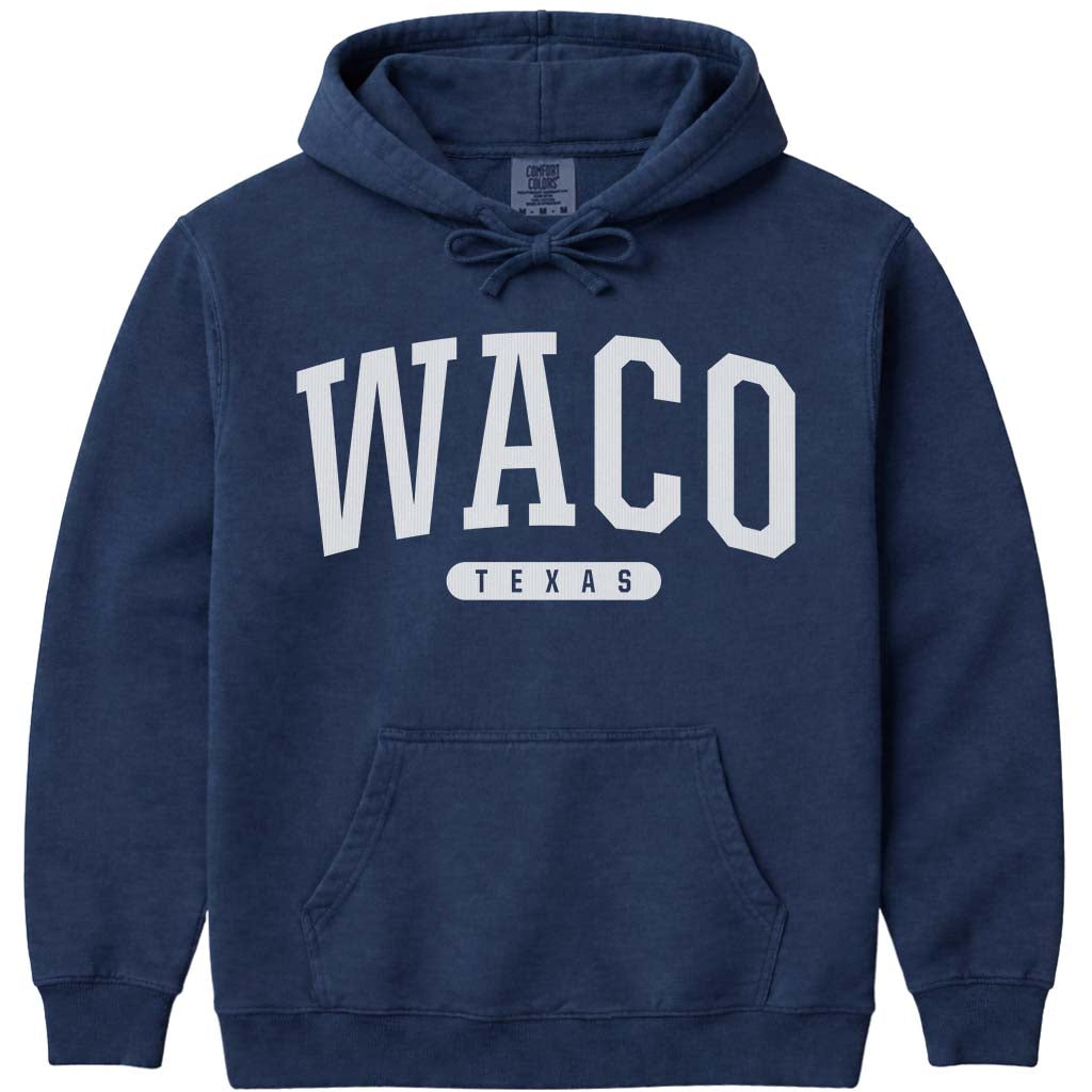 Waco Texas Hoodie Sweatshirt - Navy
