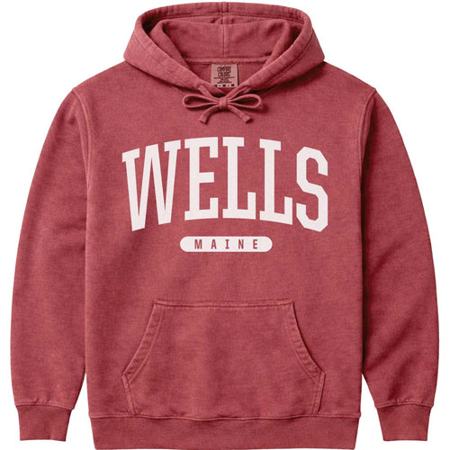 Old School Wells Maine Hoodie