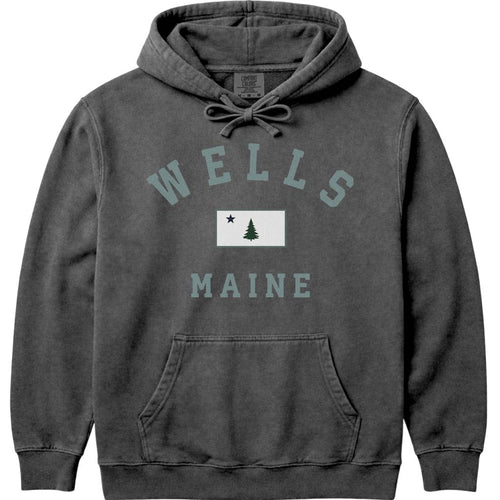 Wells Maine Flag Hooded Sweatshirt