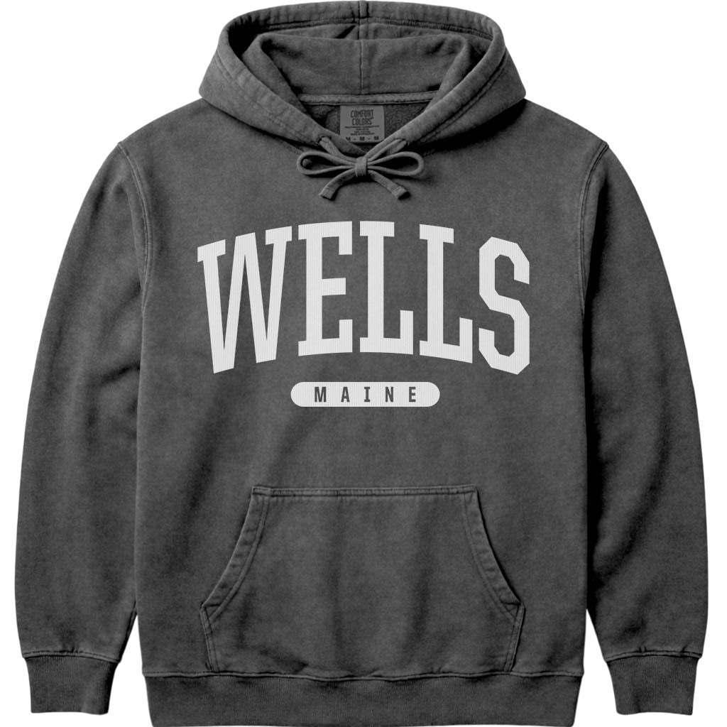 Old School Wells Maine Hoodie - Pepper