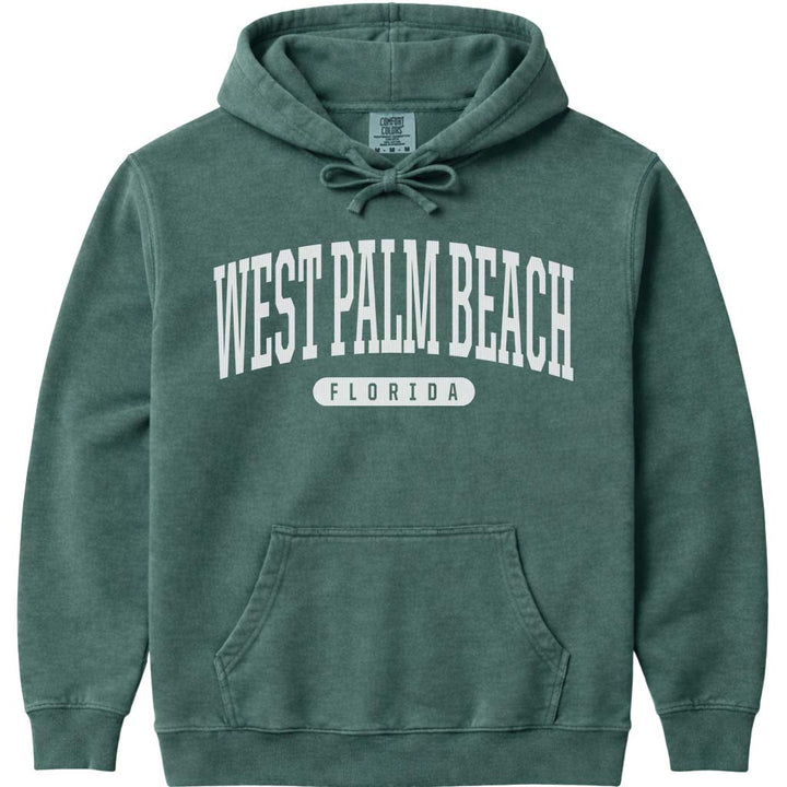West Palm Beach Florida Hoodie - Blue Spruce