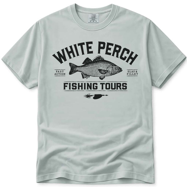 Central Maine White Perch Fishing Tours T Shirt - Bay