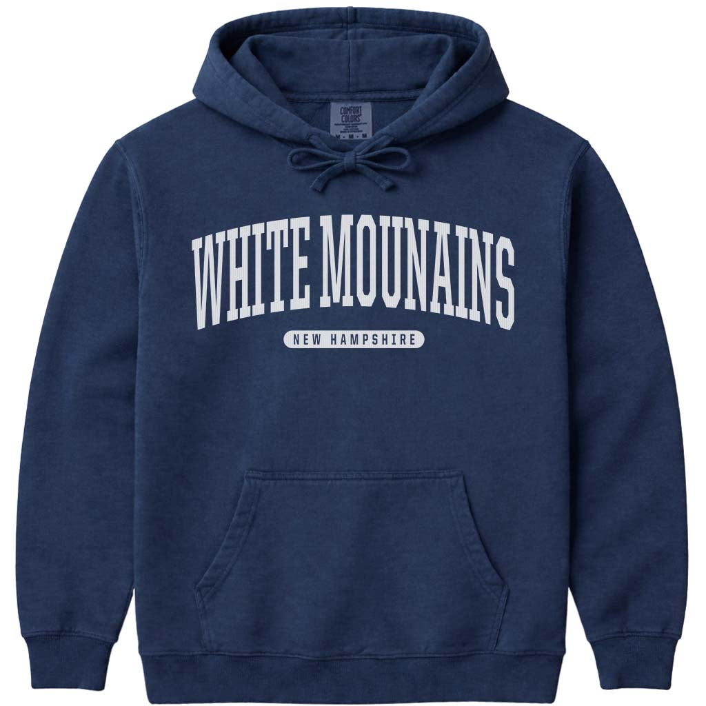 White Mountains New Hampshire Hoodie - Navy