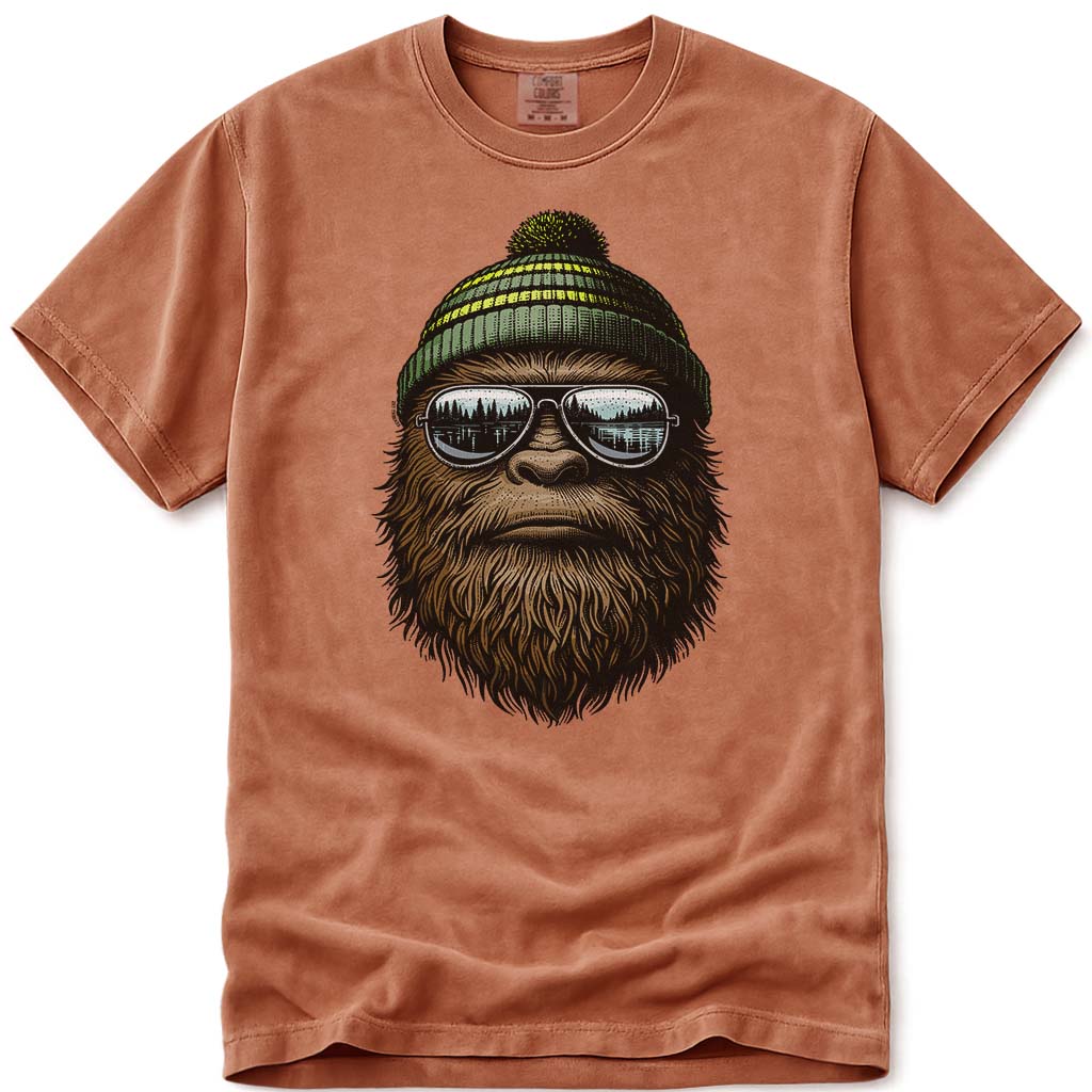 Winter Beanie Bigfoot T-Shirt - Yam