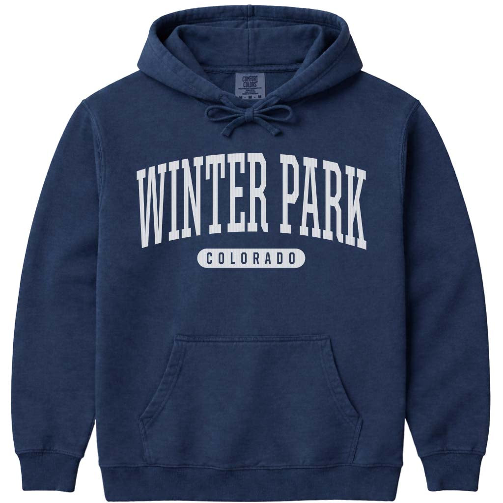 Winter Park Colorado Hoodie - Navy
