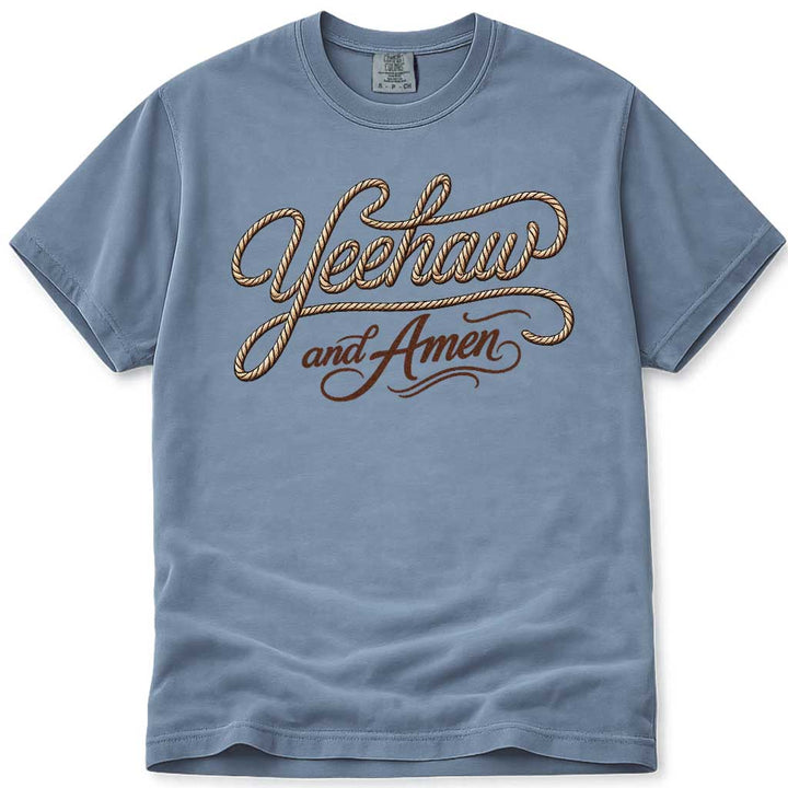 Yeehaw & Amen Country Western Christian T-Shirt