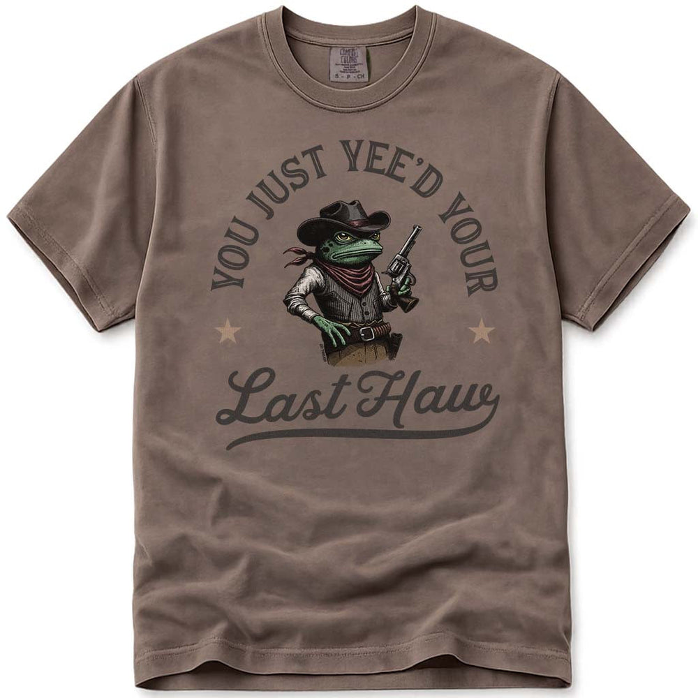 You Just Yeed Your Last Haw Trendy Cowboy Frog T Shirt - Espresso