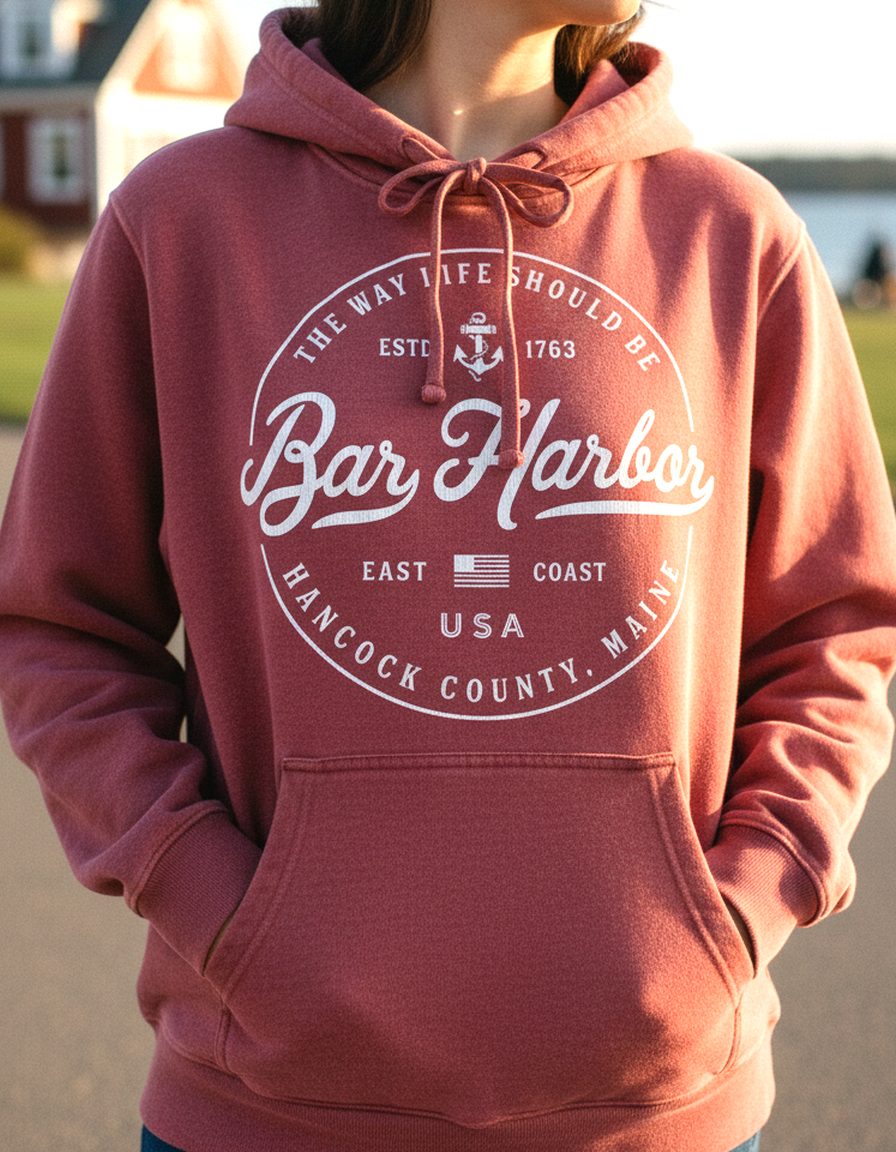 Bar Harbor Hoodie Lifestyle Female