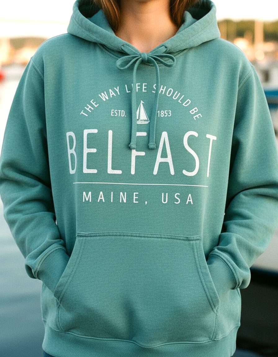 Belfast Hoodie Lifestyle Female