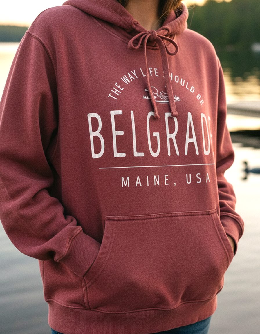 Belgrade Lakes Hoodie Lifestyle Female