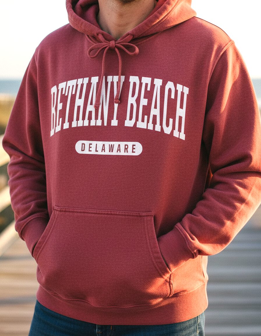 Bethany Beach Hoodie Lifestyle Male