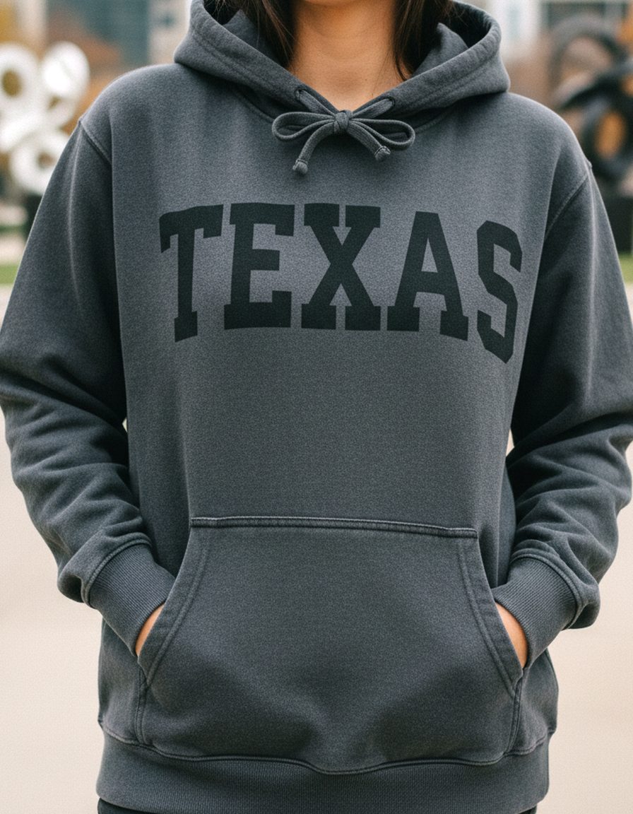 Texas Hoodie Lifestyle Female