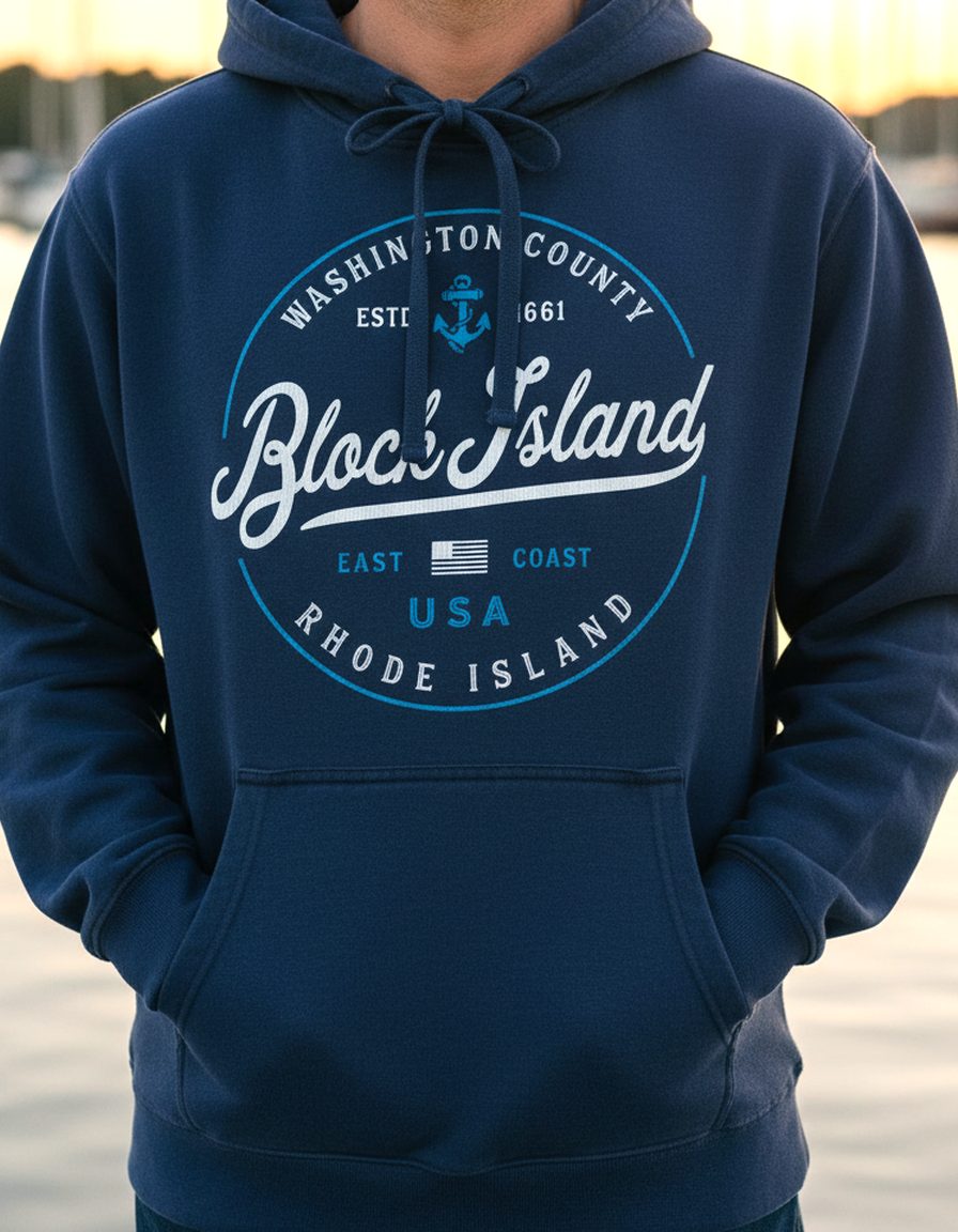 Block Island Hoodie Lifestyle Male