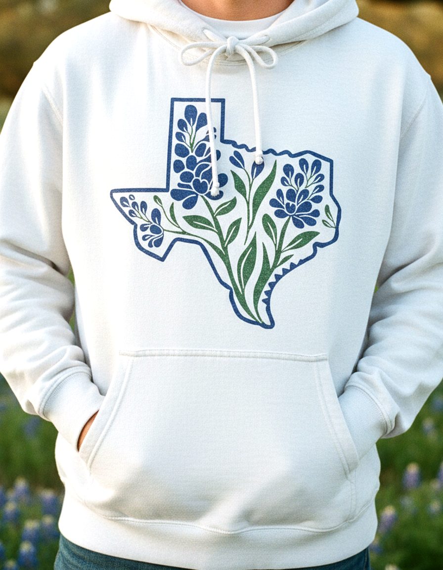 Texas Hoodie Lifestyle Male