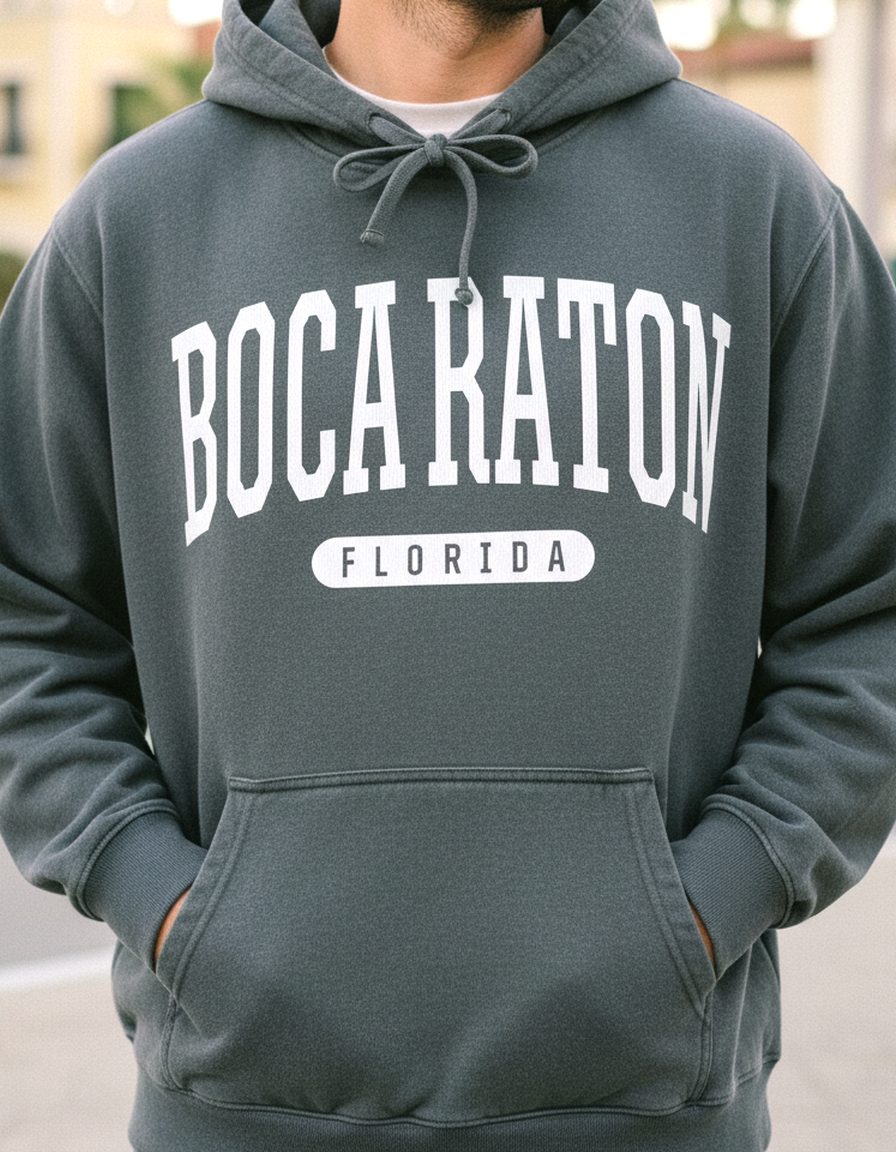 Boca Raton Hoodie Lifestyle Male
